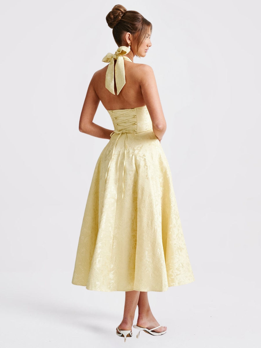 Celesta Robe Midi Corset Halter
