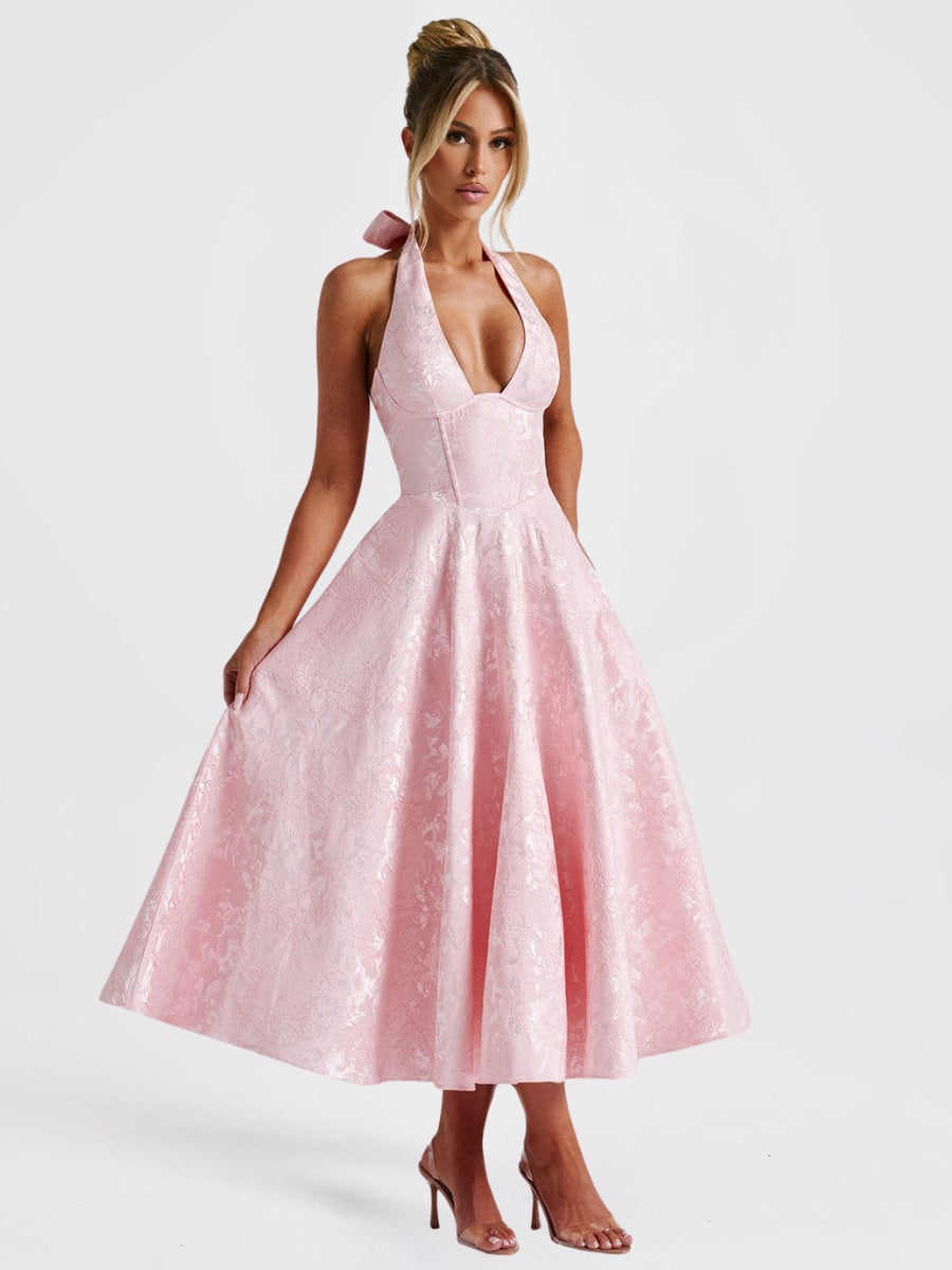 Celesta Robe Midi Corset Halter