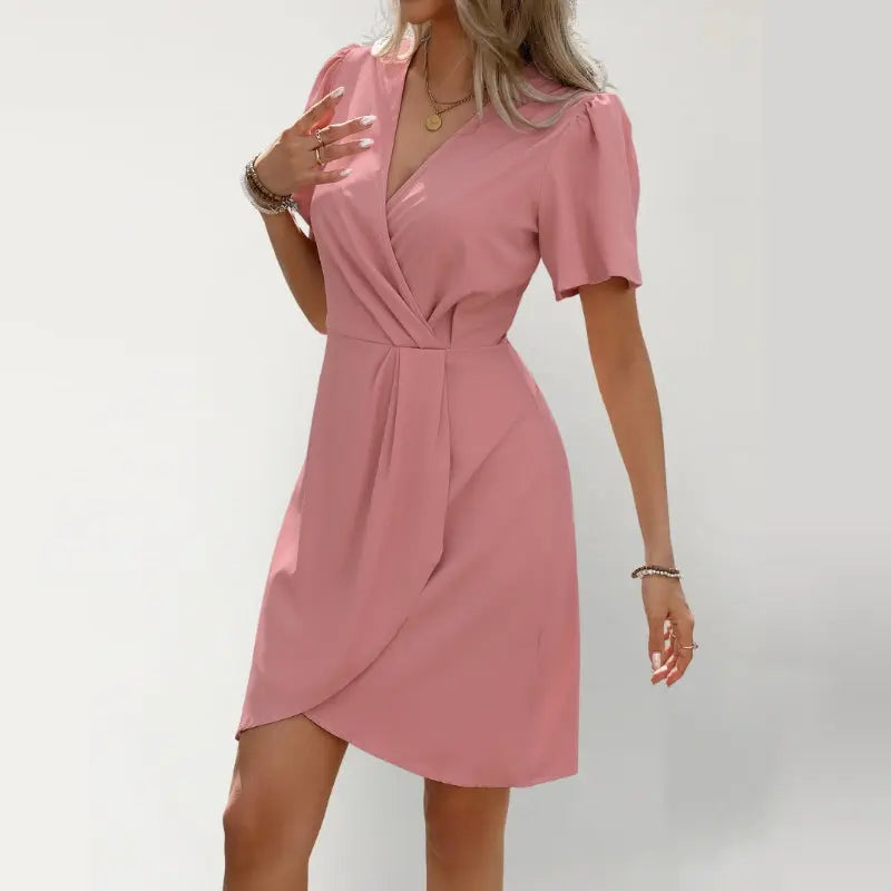 Zarya Robe Midi Cache-Cœur Pastel - ComfySweet