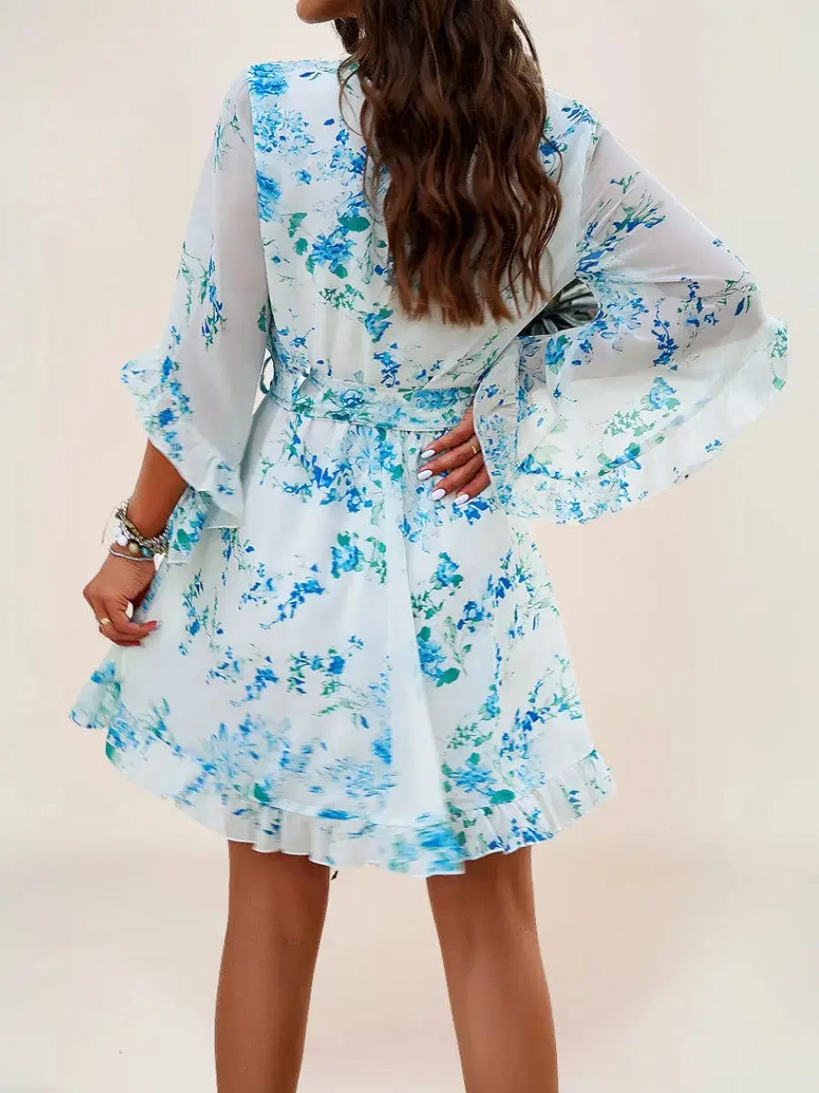 Emma Robe Portefeuille Bohème Fleurie - ComfySweet