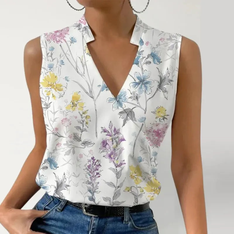 Top bohème à imprimé aquarelle - ComfySweet