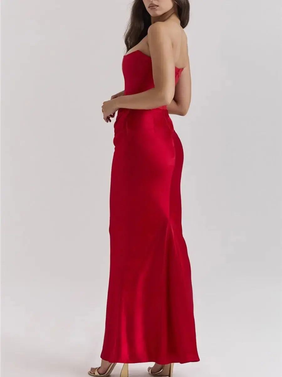 Iris Robe Longue Bustier Moderne - ComfySweet