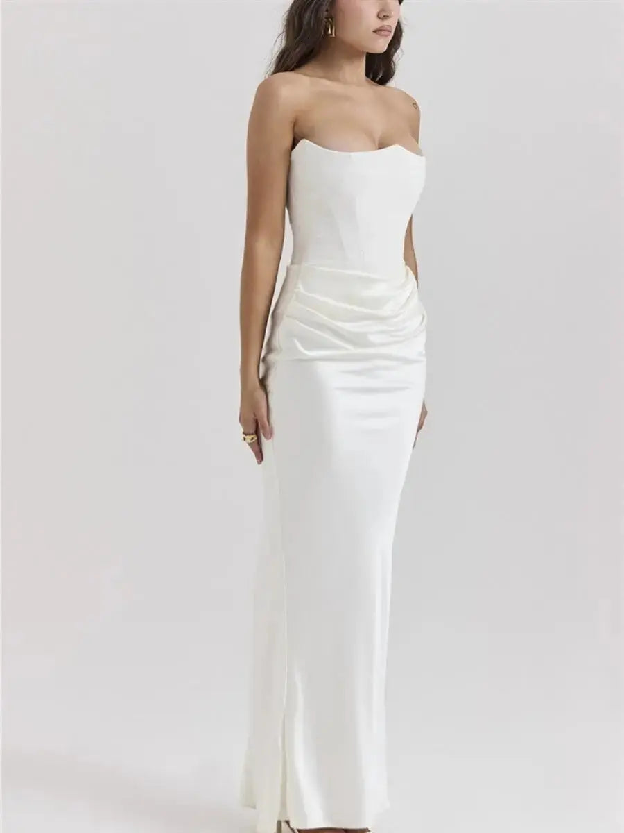 Iris Robe Longue Bustier Moderne - ComfySweet