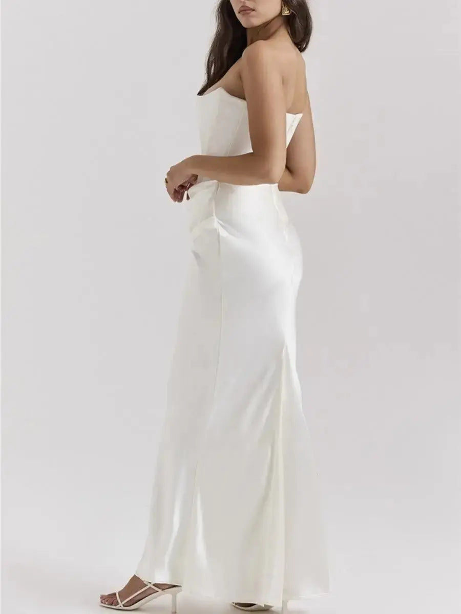 Iris Robe Longue Bustier Moderne - ComfySweet