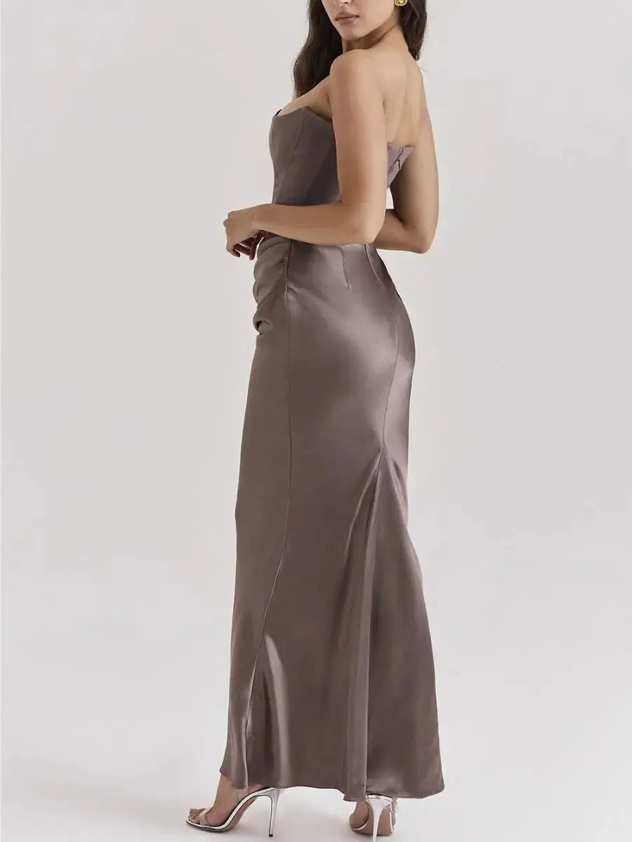 Iris Robe Longue Bustier Moderne - ComfySweet