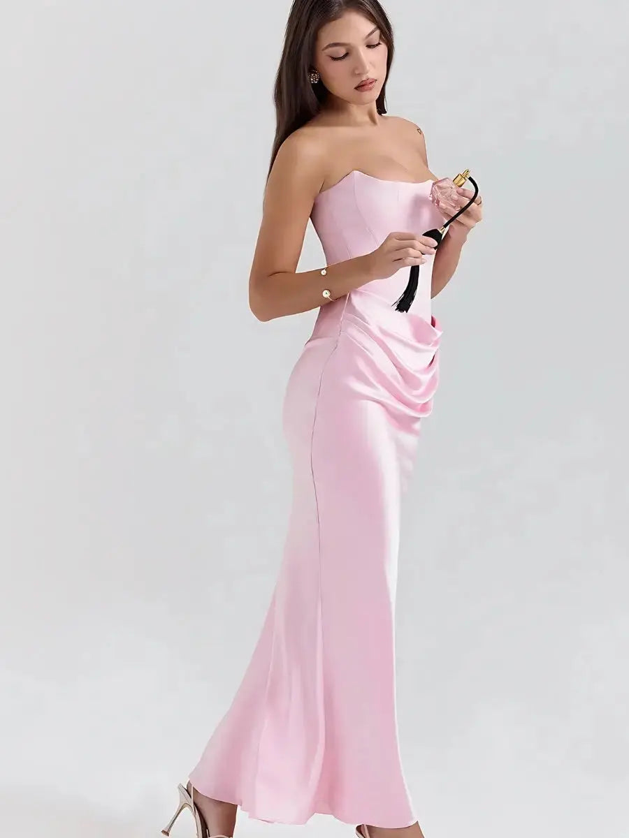 Iris Robe Longue Bustier Moderne - ComfySweet