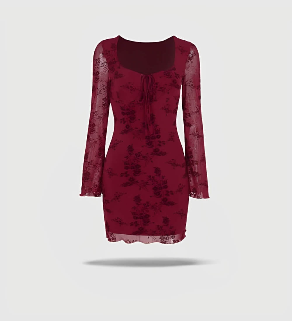 Mini robe à manches longues Scarlett - ComfySweet