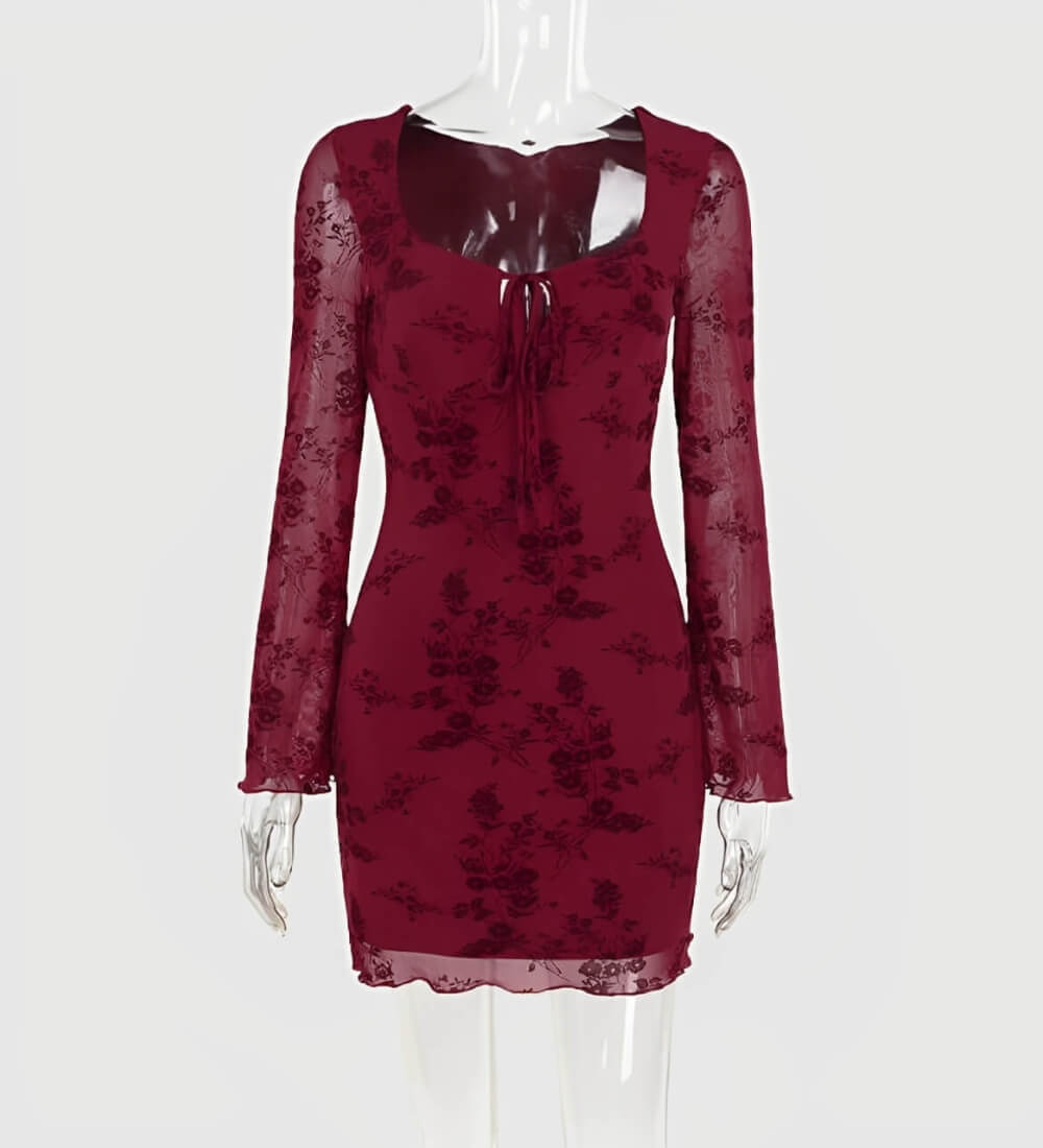 Mini robe à manches longues Scarlett - ComfySweet