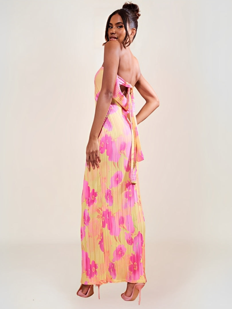 Hélia Robe Tube Bohème à Fleurs