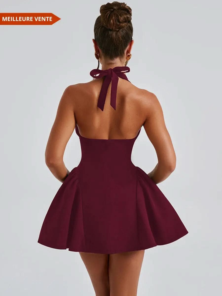 Robe courte à dos-nu style glamour - ComfySweet