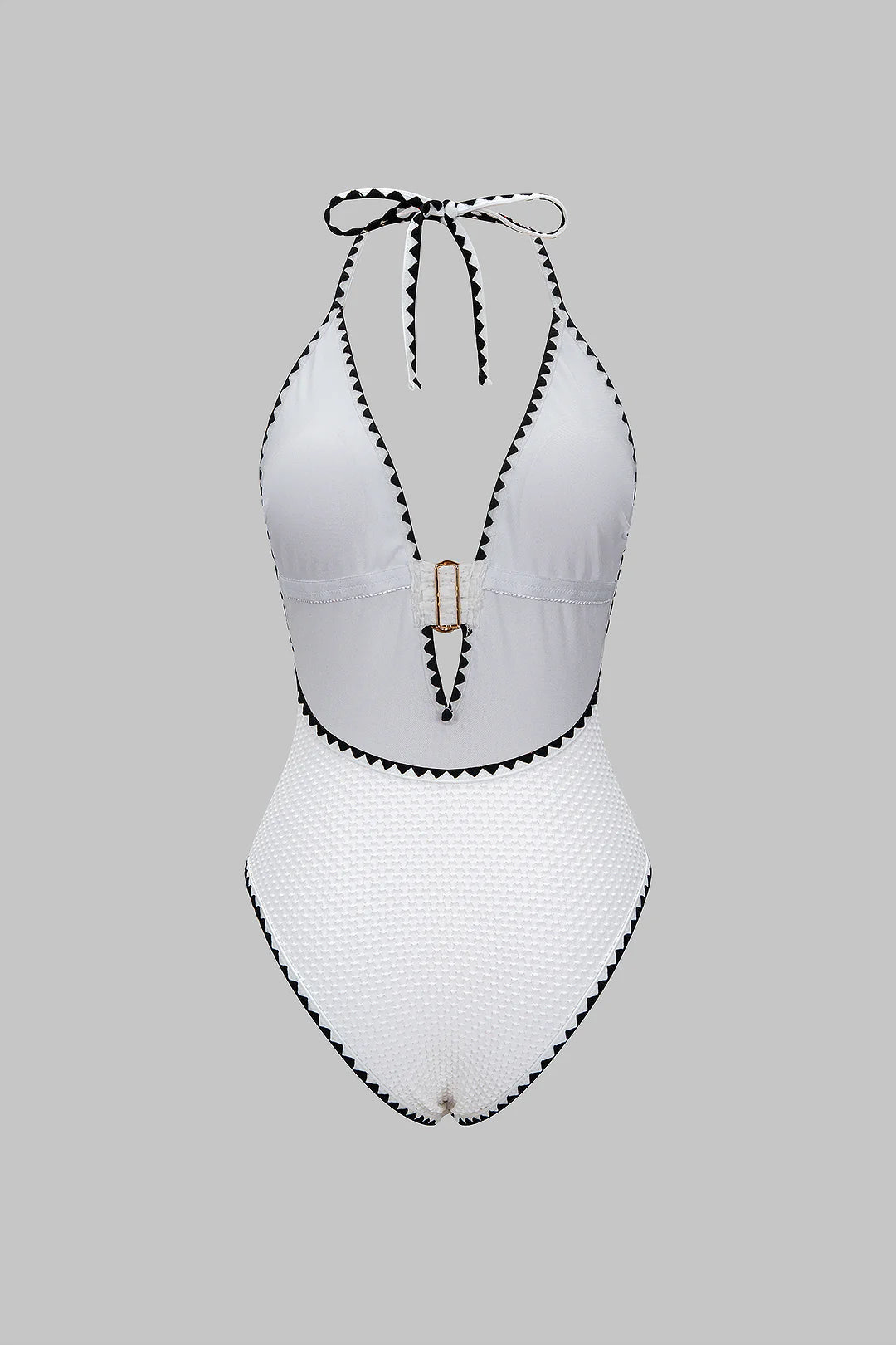 Maillot 1 pièce sculptant décolleté profond