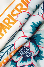 Mini-jupe à nouer imprimé floral