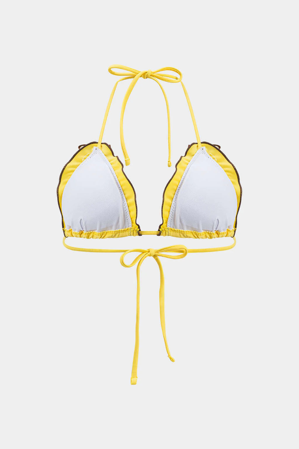 Bikini 2 pièces à volants et fronces