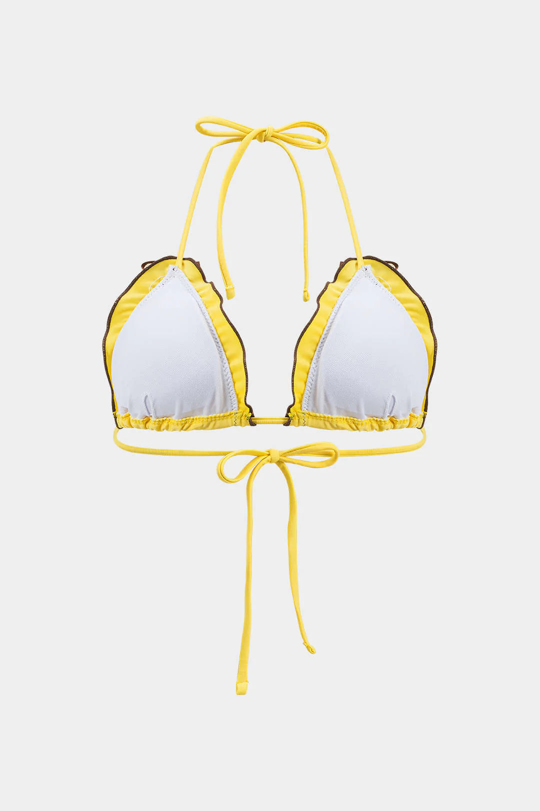 Bikini 2 pièces à volants et fronces