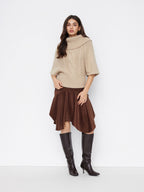 Hauts à col roulé à maille câblée oversize