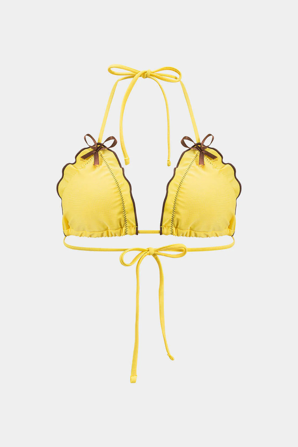 Bikini 2 pièces à volants et fronces