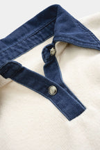 Pull patchwork à manches longues