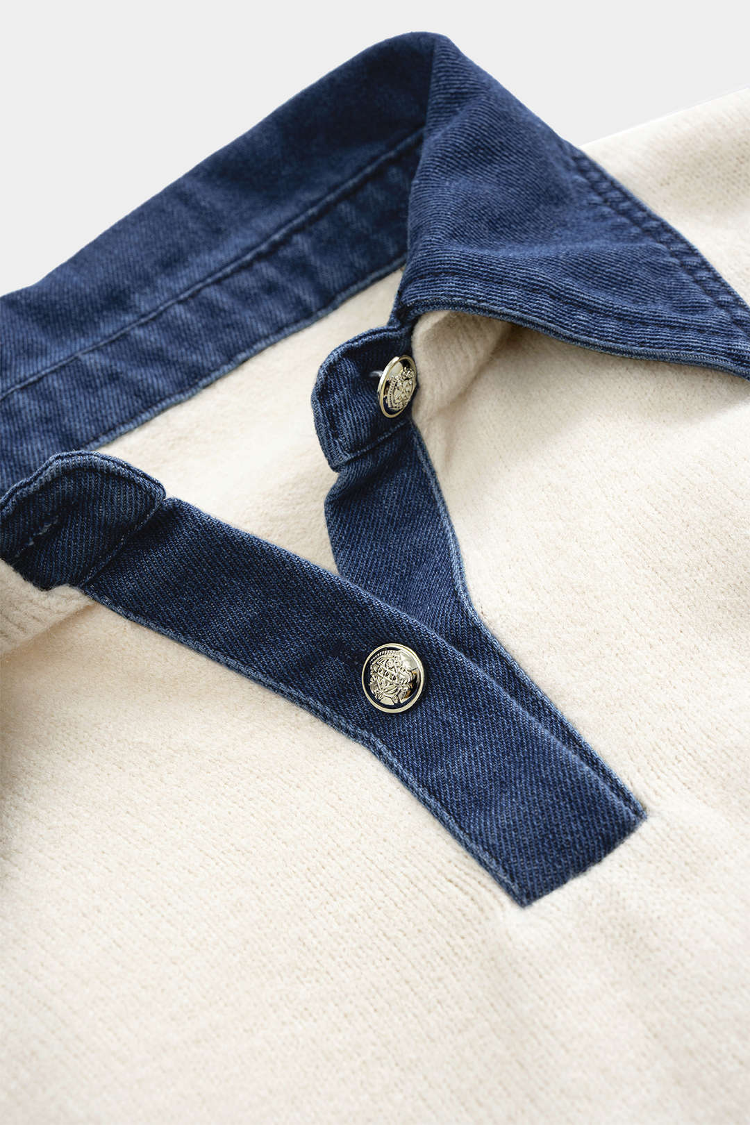 Pull patchwork à manches longues