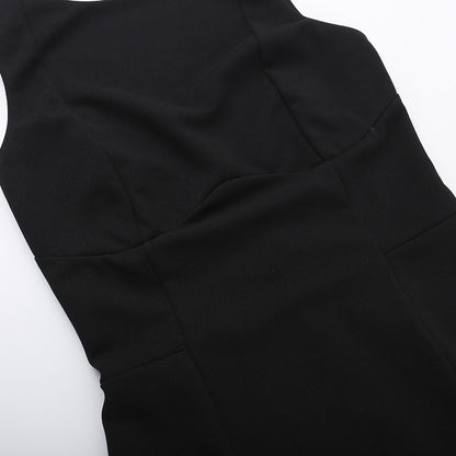 Robe patineuse style Européen dos échancré