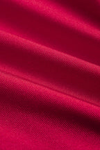 Bikini à nouer rouge à bijoux dorés