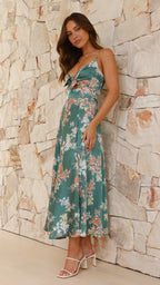 Isadora Robe midi motifs floraux