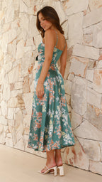 Isadora Robe midi motifs floraux