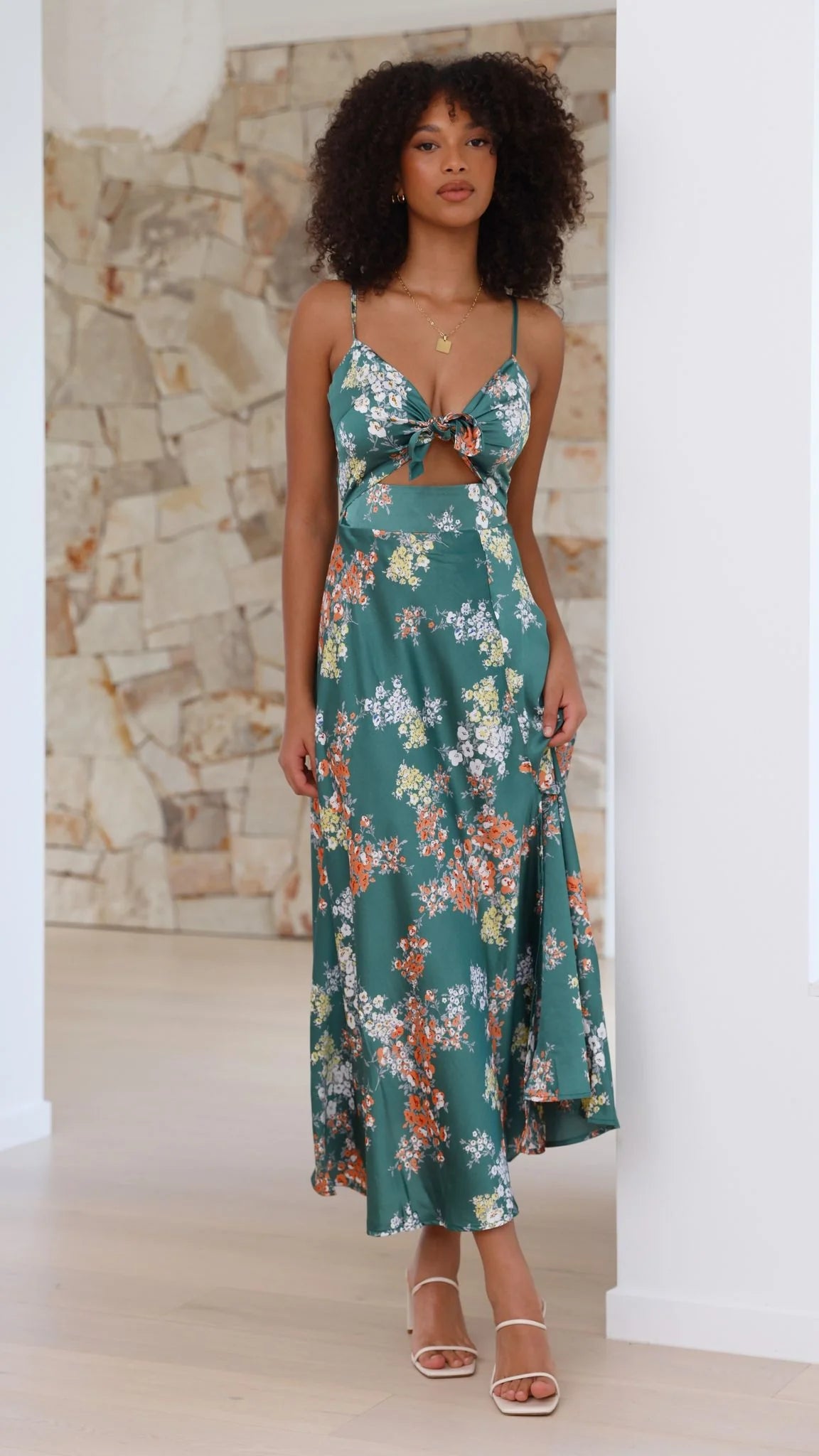 Isadora Robe midi motifs floraux
