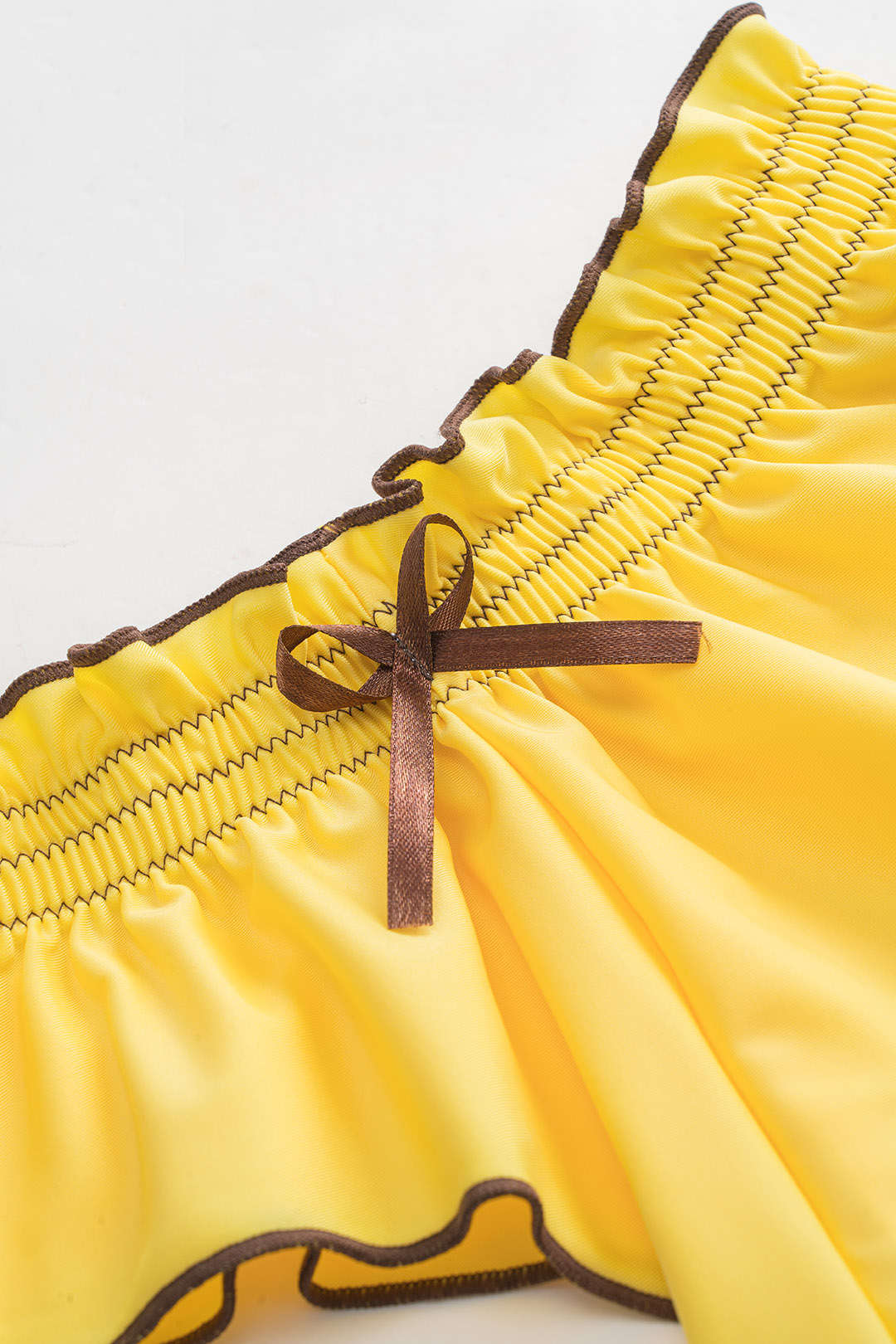 Bikini 2 pièces à volants et fronces