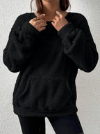 Pull cocoon à effet pilou