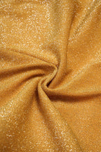 Maillot 1 pièce à fleur 3D or et décolleté