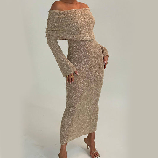 Robe de plage longue à col creux légère