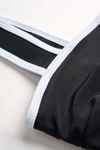 Maillot de bain à nouer contrasté