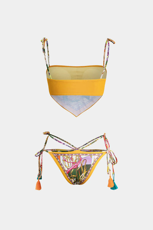 Bikini 2 pièces foulard style bohème