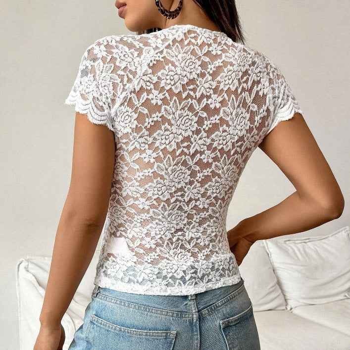 Top Dentelle Échancré Sexy