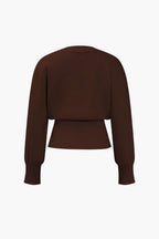 Cardigan à col en V