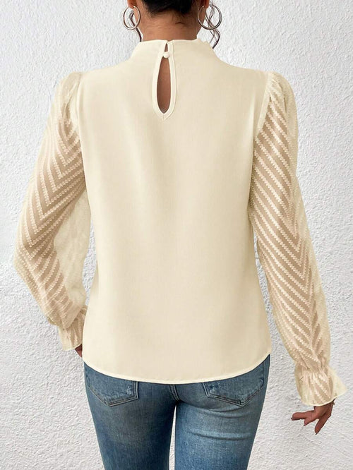 Blouse Elena – Manches Voile Élégantes ComfySweet