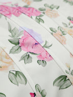 Corset Bustier Fleuri Col en Cœur