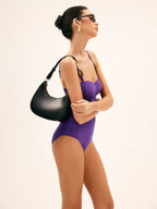 Maillot 1 pièce à bretelles bijoux