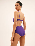 Maillot 1 pièce à bretelles bijoux