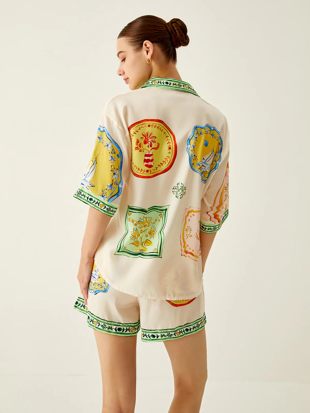 Ensemble chemise oversize imprimé été