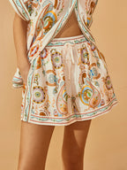 Ensemble chemise short imprimé paisley