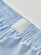 Short d'été à fines rayures