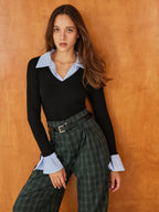 Pull élégant 2 en 1