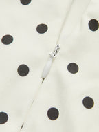 POLKA Robe à dos lacets à pois