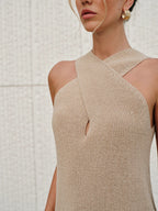 Débardeur à col croisé