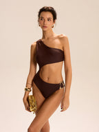 Maillot 1 pièce une épaule asymétrique