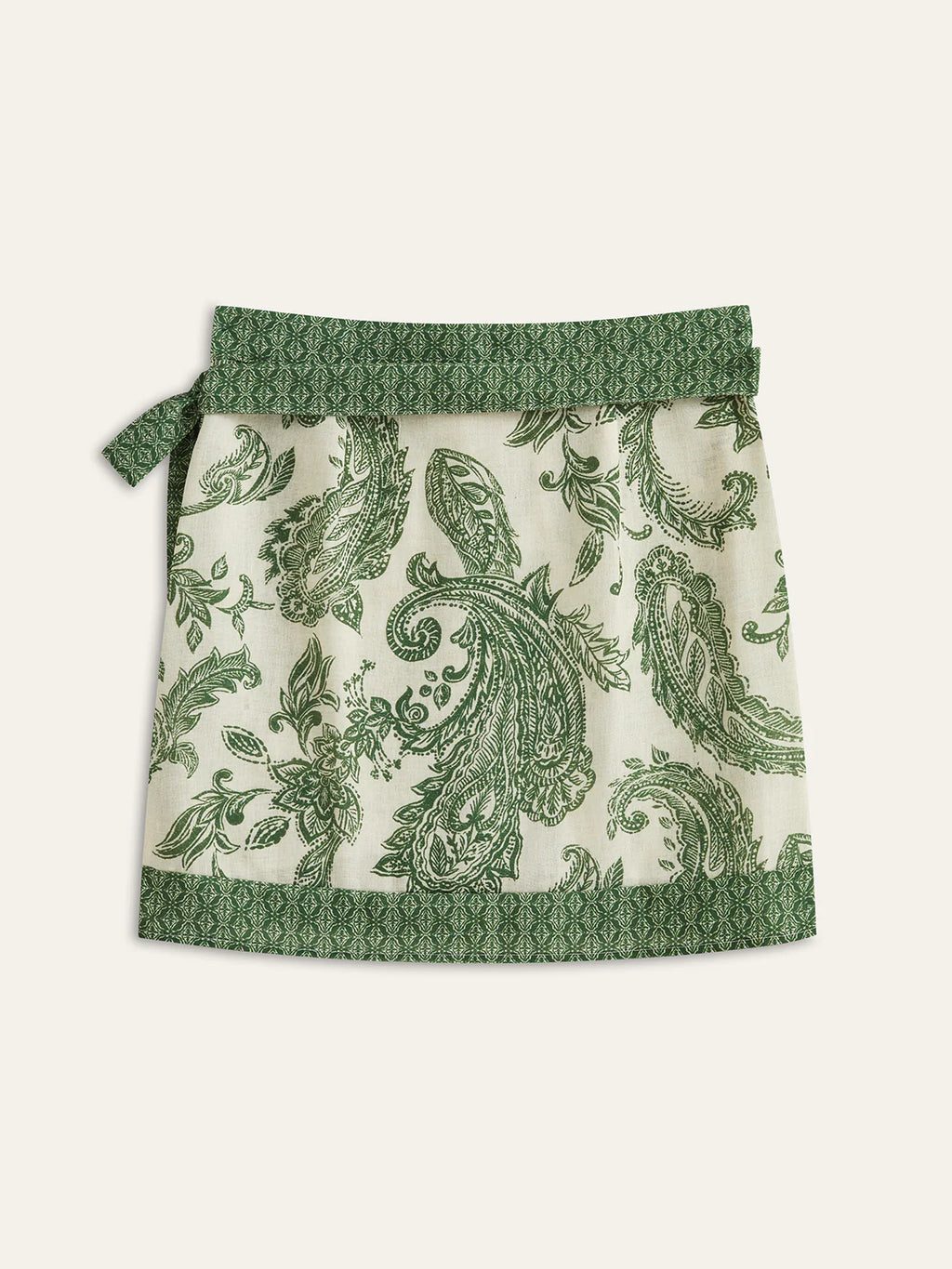 Jupe portefeuille à imprimé cachemire