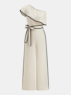 Combinaison asymétrique épaule dénudée