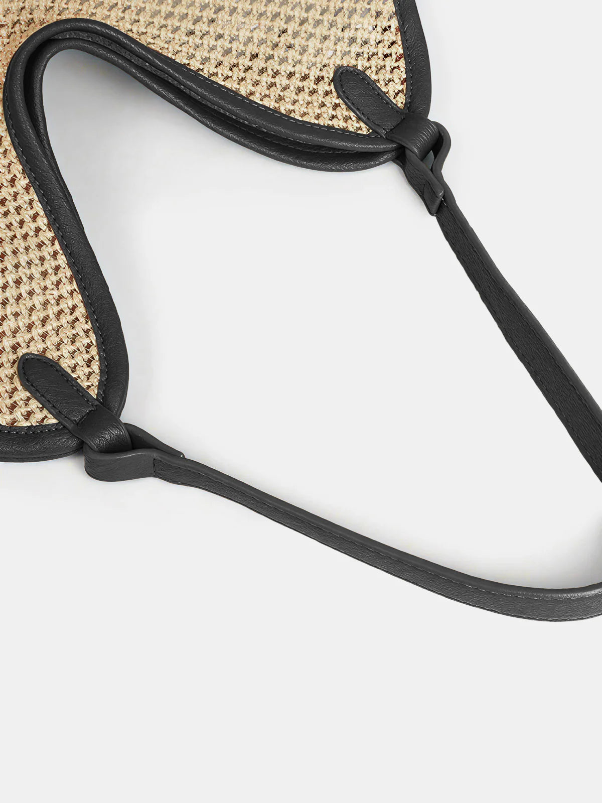 Sac cabas hobo en paille tressée