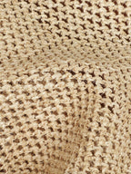 Sac cabas hobo en paille tressée